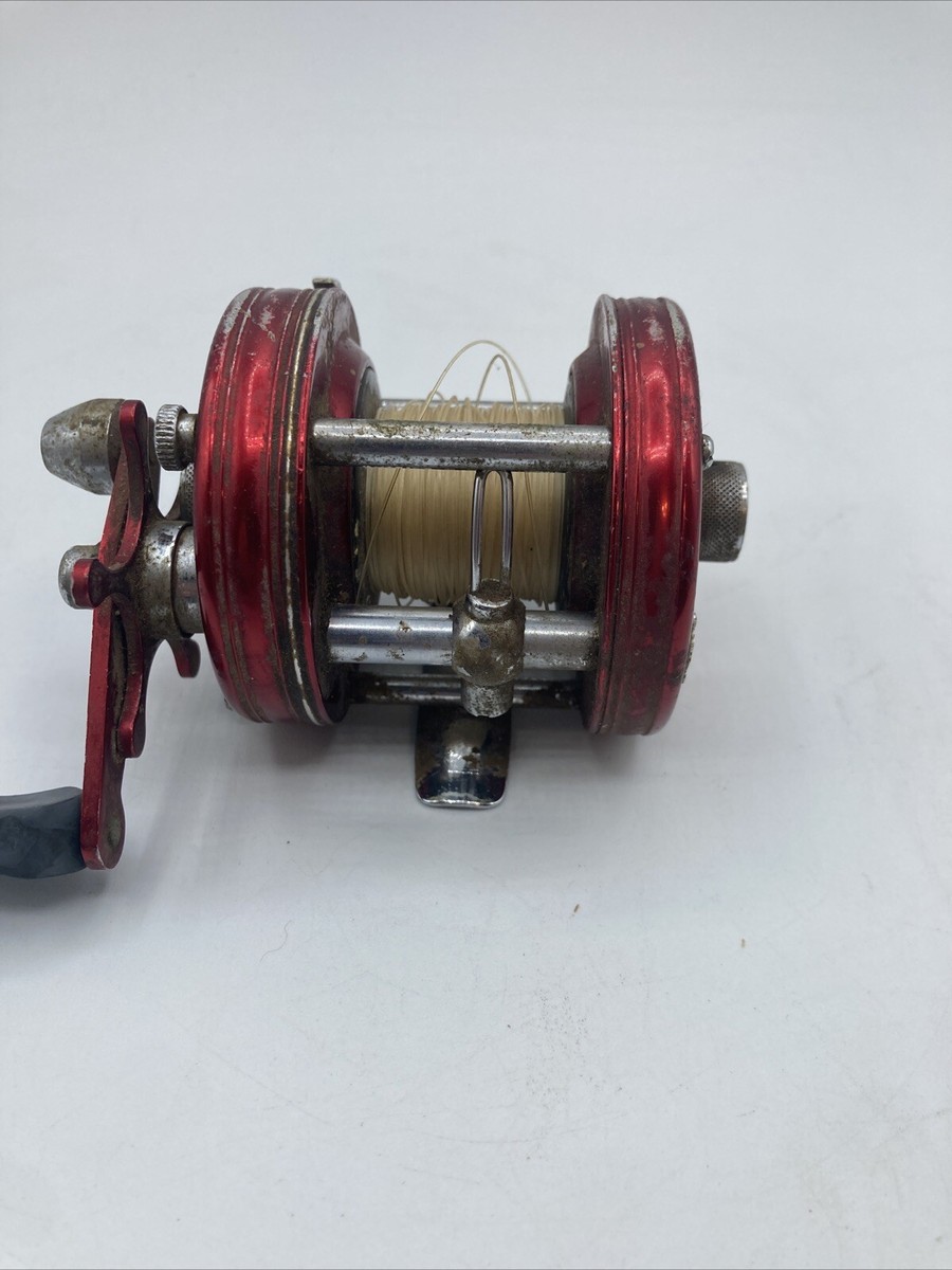 Vintage Abu Garcia Ambassadeur No. 5000 Sweden Fishing Reel Red