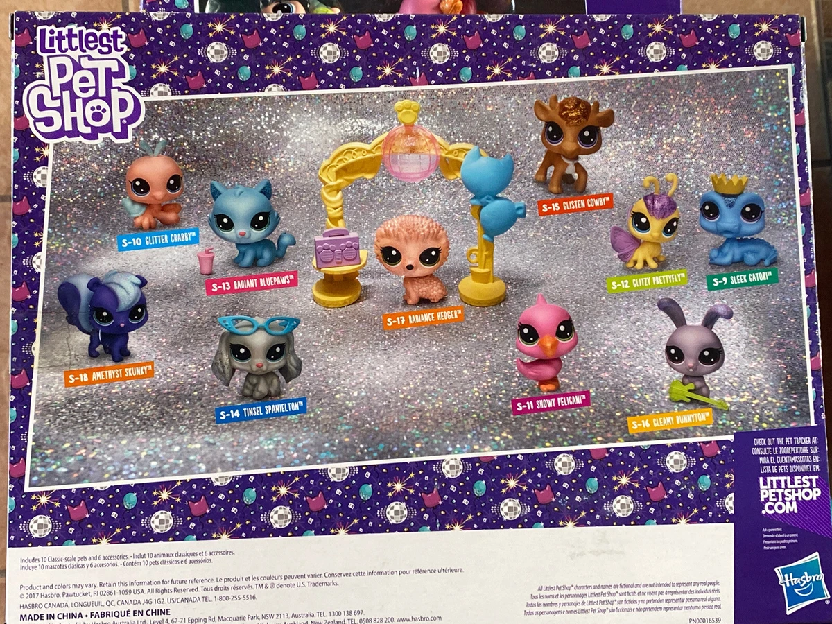 Littlest Pet Shop Sparkle Spectacular Collection Pack Toy, Includes 10  Glitter Pets, Ages 4 and Up ( Exclusive)