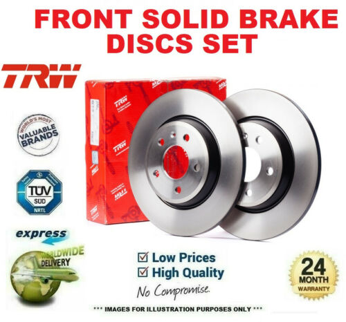 Front Axle SOLID BRAKE DISCS for VW VENTO 1.4 1991-1998 (Dia 239mm) - Picture 1 of 8