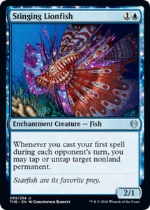 Stinging Lionfish - Foil x1 - Theros Beyond Death - NM-Mint, English - Theros Be