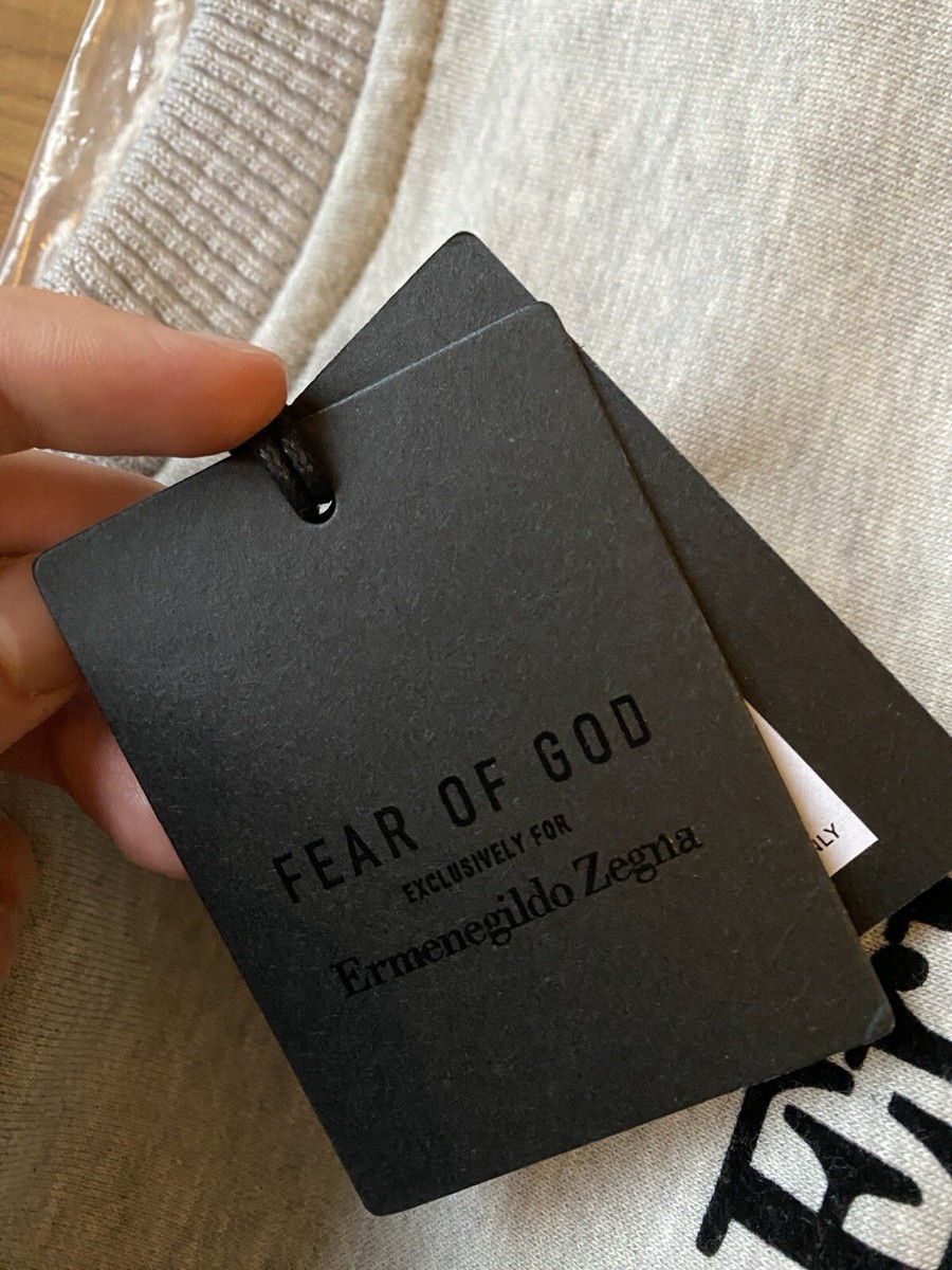 Ermenegildo Zegna X Fear Of God Sweatshirt Grey Marl - New With
