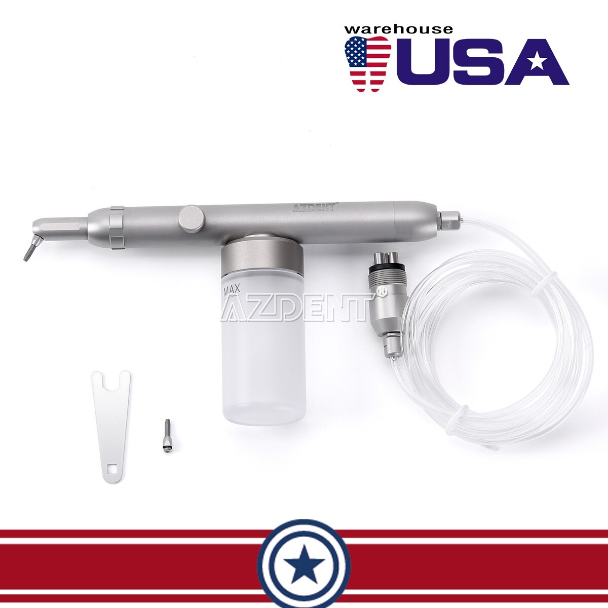 Micro Blaster Dentaire - Pour Abrasion à L'air (oxyde D'aluminium), Modèle 10 YBNK4, 4 Trous