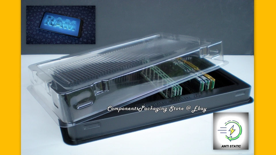 Server Memory Packaging Box Container for DDR Modules - 5 Trays Fits 250 DIMMs - Image 2 of 4