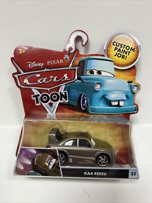 Disney Pixar Cars Toon Custom Paint Job KAA REESU Die-cast No.33 Mattel Toys