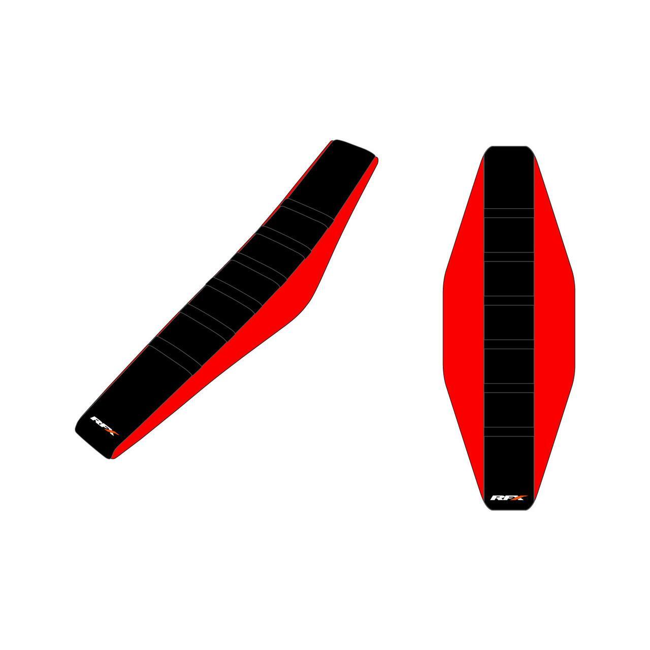 RFX Pro Ribbed Seat Cover (Red /Black Top/Black Ribs) CRF 250R 13-16 450R 14-17