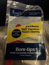 Swab-Its Bore Tip .243 Caliber Fast Patchless Firearm Cleaning 5 pks w/ 6 per Pk