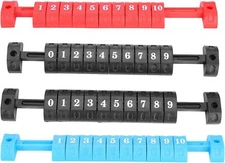 POCREATION 2pcs/Set Table Football 10 Numbers Scoring Score Black black 