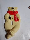 1996 Coca Cola Vintage Polar Bear Shaped Light Switch Cover Plate As Is,yellow.