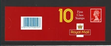 GB 1993 10 x 1st CLASS STAMP BOOKLET HD10 - CYLINDER W20 W12 W16