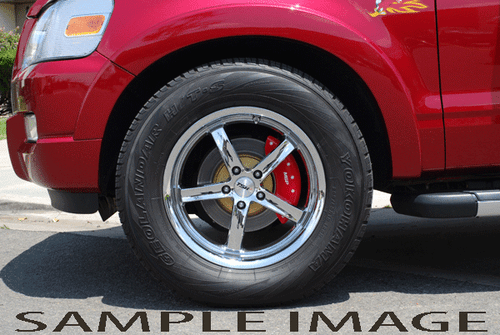 2004-2009 "Ford" F150 F-150 Front + Rear Red MGP Brake Disc Caliper Covers 4pc - Picture 8 of 10