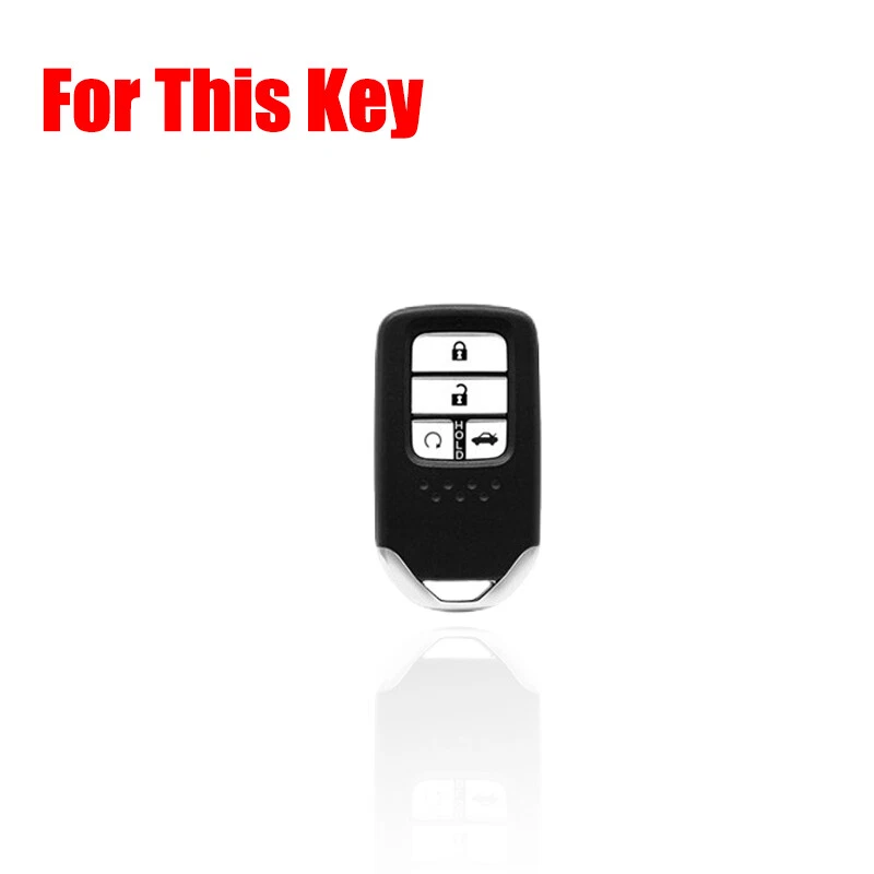 Funda de cuero genuino para llavero de coche para Honda Accord Crosstour CR-V FR-V Fit Foto 2 de 4