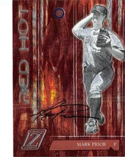 Mark Prior autographed Baseball Card (Cubs) 2006 Donruss Zenith Red Hot #RH8
