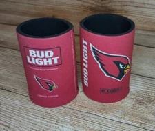 5 New BUD LIGHT Koozie Coozie Arizona Cardinals NFL 12oz CANS Sleeve Football