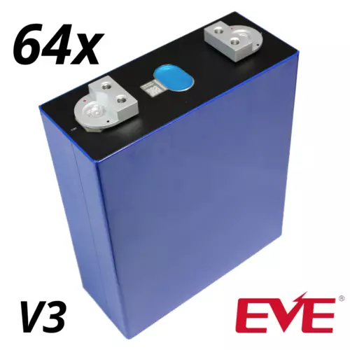 64x EVE V3 LF280K LiFePO4 3.2V 280Ah (~315Ah) +8000x Zelle Lithium-Eisenphosphat