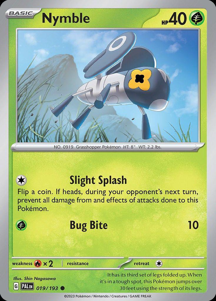Pokemon Nymble (19/303) Paldea Evolved LP REVERSE HOLO