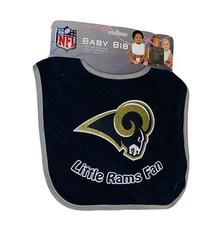 NWT  Los Angeles Rams NFL Baby Bib Blue