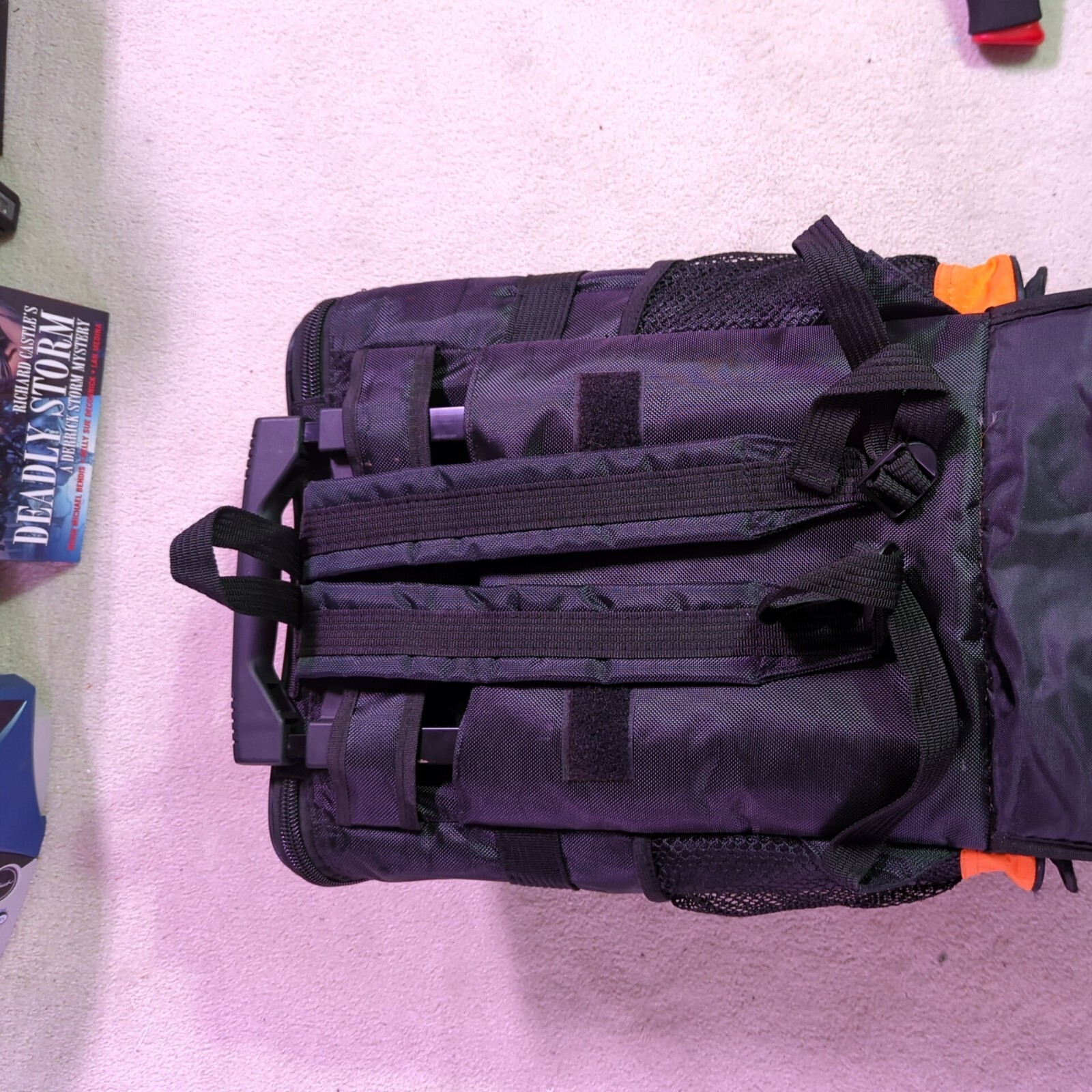 Orange Harley-Davidson 18" Insulated Rolling Cooler Backpack Travel Bag HD 