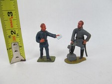 Nicely painted Plastic Toy Soldiers Civil War General Lee and Grant