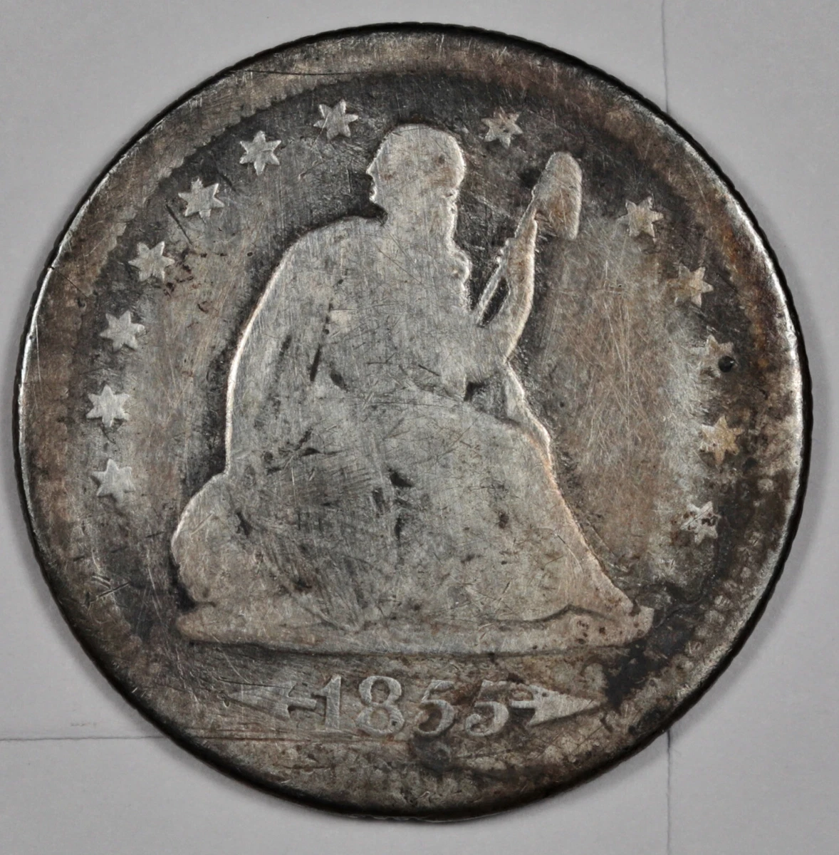 1855 Year Seated Liberty US Quarters (1838-1891) for sale | eBay