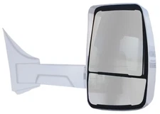 2020XG Heated Remote Manual Mirror Assy for 96" Ford E Vans White Right