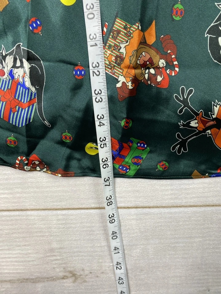 De Colección Looney Tunes Vestido Sin Mangas 1X Satén Chemise Camisón Lencería Navidad Años 90 Foto 4 de 4