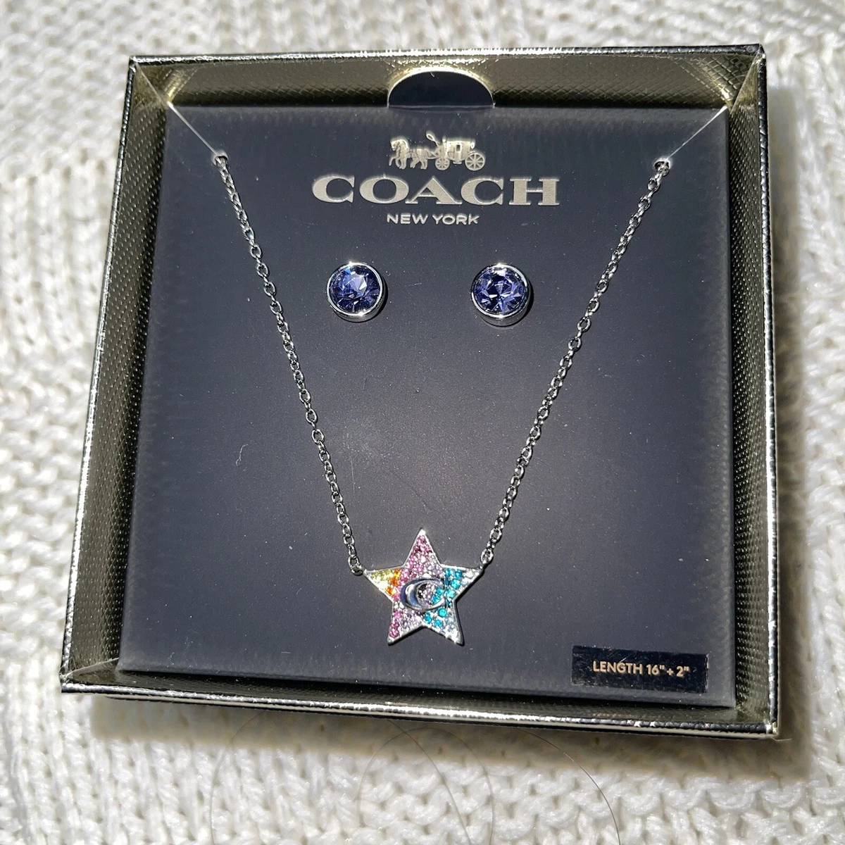 Coach cheap star necklace