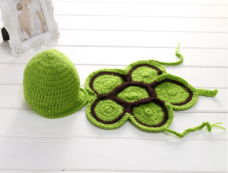 Bebé Recién Nacido Crochet Tejido Disfraz Foto Fotografía utilería Niñas Niños Trajes con Foto 3 de 4