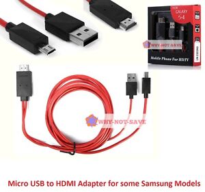 yan MHL Micro USB HDMI AV TV Adapter Cable Cord for Samsung Galaxy S3 SCH-i535 Phone 