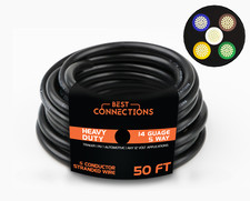 5 Way Trailer Wire 50 Feet Heavy Duty 14 Gauge 5 Conductor Insulated Rv