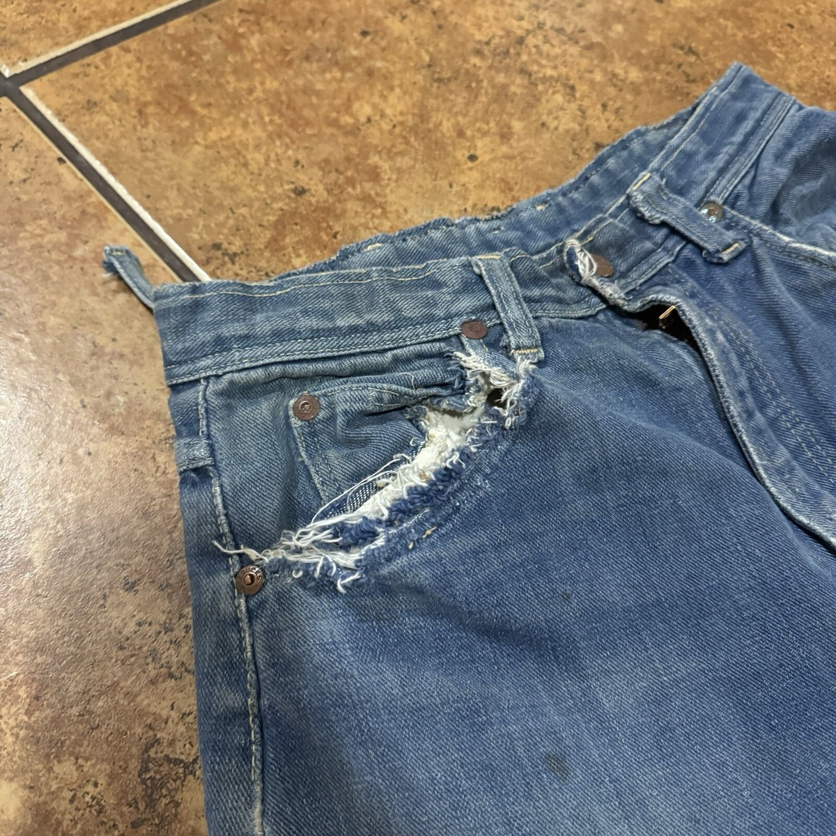 Vintage 50's Sears Roebuck Denim Jeans Selvedge Indigo 27x30 Vintage 50's Sears Roebuck Denim Jeans Selvedge Indigo 27x30