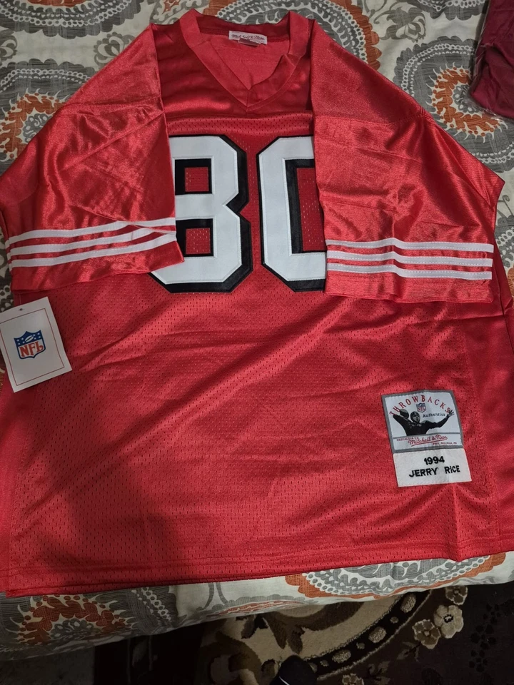 Camiseta Jerry Rice San Francisco 49ers 1994 Mitchell & Ness Throwback XL Foto 4 de 4