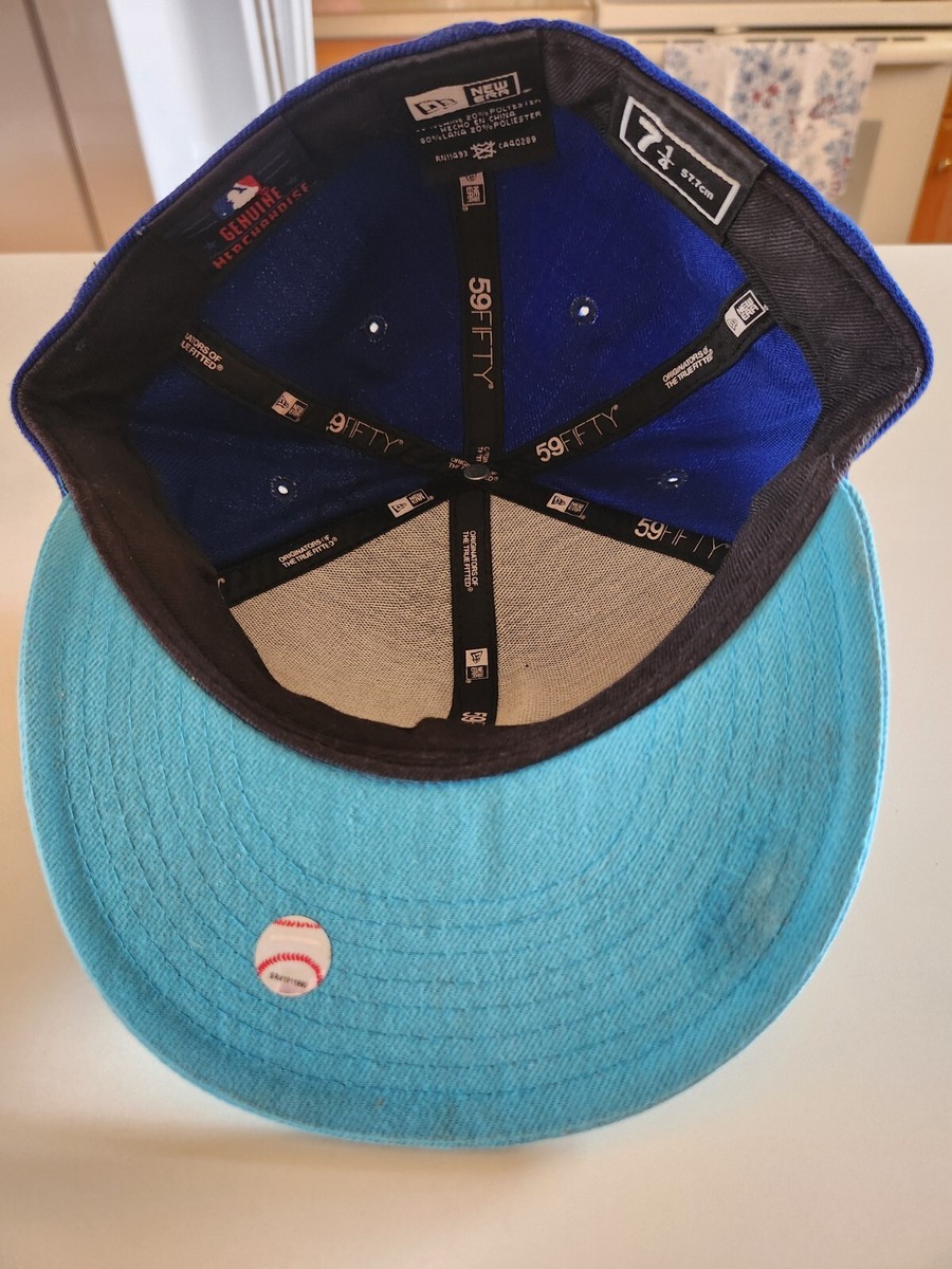 New York Yankees NYC New Era 59Fifty Cap MLB Light Blue Teal 7 1/4