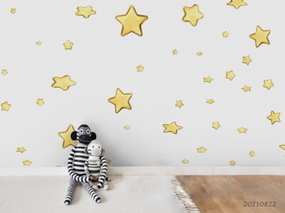3D Stars Abstract Cartoon Wallpaper Wall Murals Removable Wallpaper