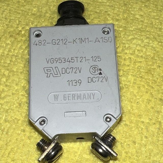 ETA 482G212K1M1A1S0 PUSH BUTTON CIRCUIT BREAKER AC115V DC28V for