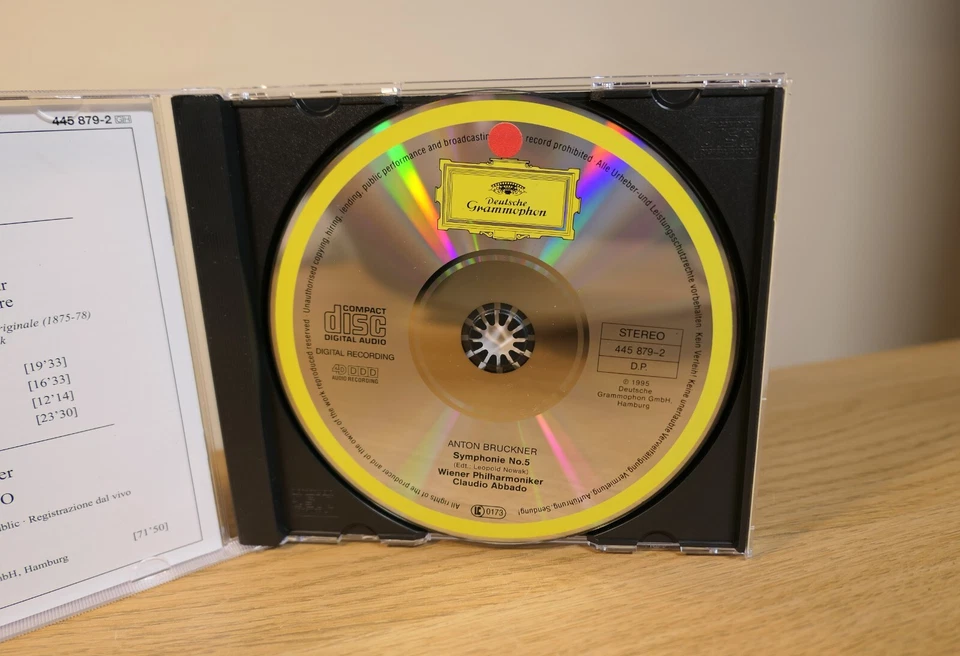 Bruckner Symphony no. 5 Claudio Abbado Deutsche Grammophon CD *LIKE NEW* - Image 4 of 4