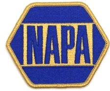 Napa Auto Parts Store Racing NASCAR Sew Iron On Hat Patch Retro Vintage Style