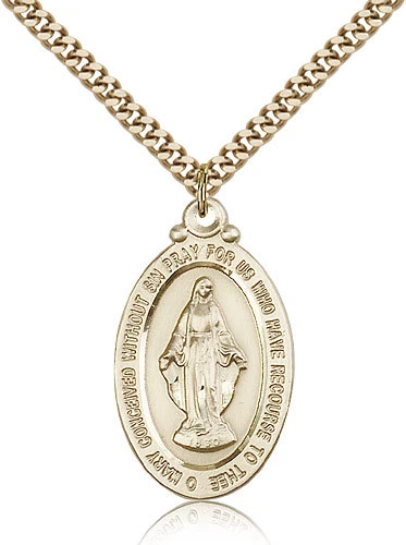 Our lady gold necklace deals