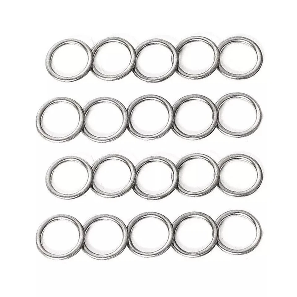 Washer Gasket 20pcs Crush Fit For Subaru Drain Oil Plug Forester Impreza WRX θ - Image 4 of 4