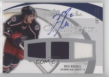 2007 Upper Deck Sweet Shot Beginnings Rookie Jersey /100 Kris Russell Auto 2d8