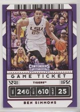 2020-21 Panini Contenders Draft Picks Variation Game Ticket Red Ben Simmons 06ko