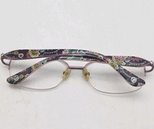 Vera Bradley Eyeglasses Frames Lynn Petal Paisley PPY 54-17 135 Floral Purple