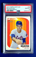 Nolan Ryan PSA 10 Gem Mint 1965 Draft 2014 Topps Heritage 1968 #1 Pick POP 1 GEM