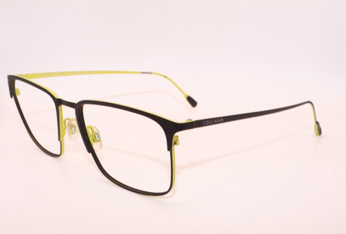 COLE HAAN GRAND OS CH4040 (001)BLACK YELLOW AUTHENTIC DESIGNER EYEGLASSES 56-18