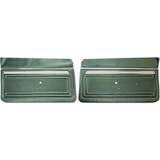 1969 Nova Ss Front Door Panels 2 Door Non-assembled Dark Green Pair - 1969 Nova Ss Front Door Panels 2 Door Non-assembled Dark Green Pair -