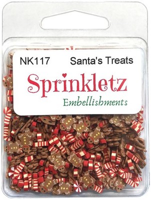 Buttons Galore Sprinkletz Embellishments 12g Santa's Treats
