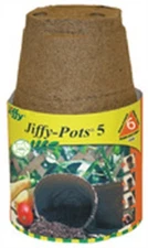 Jiffy JP506 Brown Round Peat Pot 5 H in.