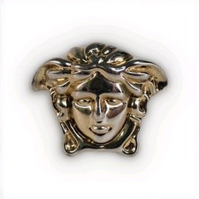Vintage Versace Medusa Head Belt Buckle Made in Italy Authentic Cast Metal Greek