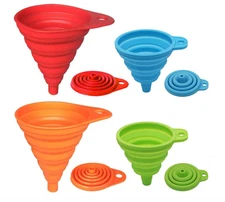 Juego de 4 embudos de cocina KongNai (pequeños y grandes), accesorios de cocina,