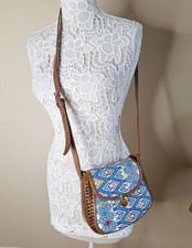 Leather Western Boho Cowgirl Crossbody Shoulder Bag Mini Purse Handcrafted Rodeo