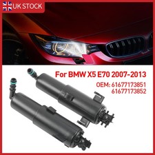 Pair of Front Headlight Washer Jet Left Right Side Fits For BMW X5 E70 2007-2013